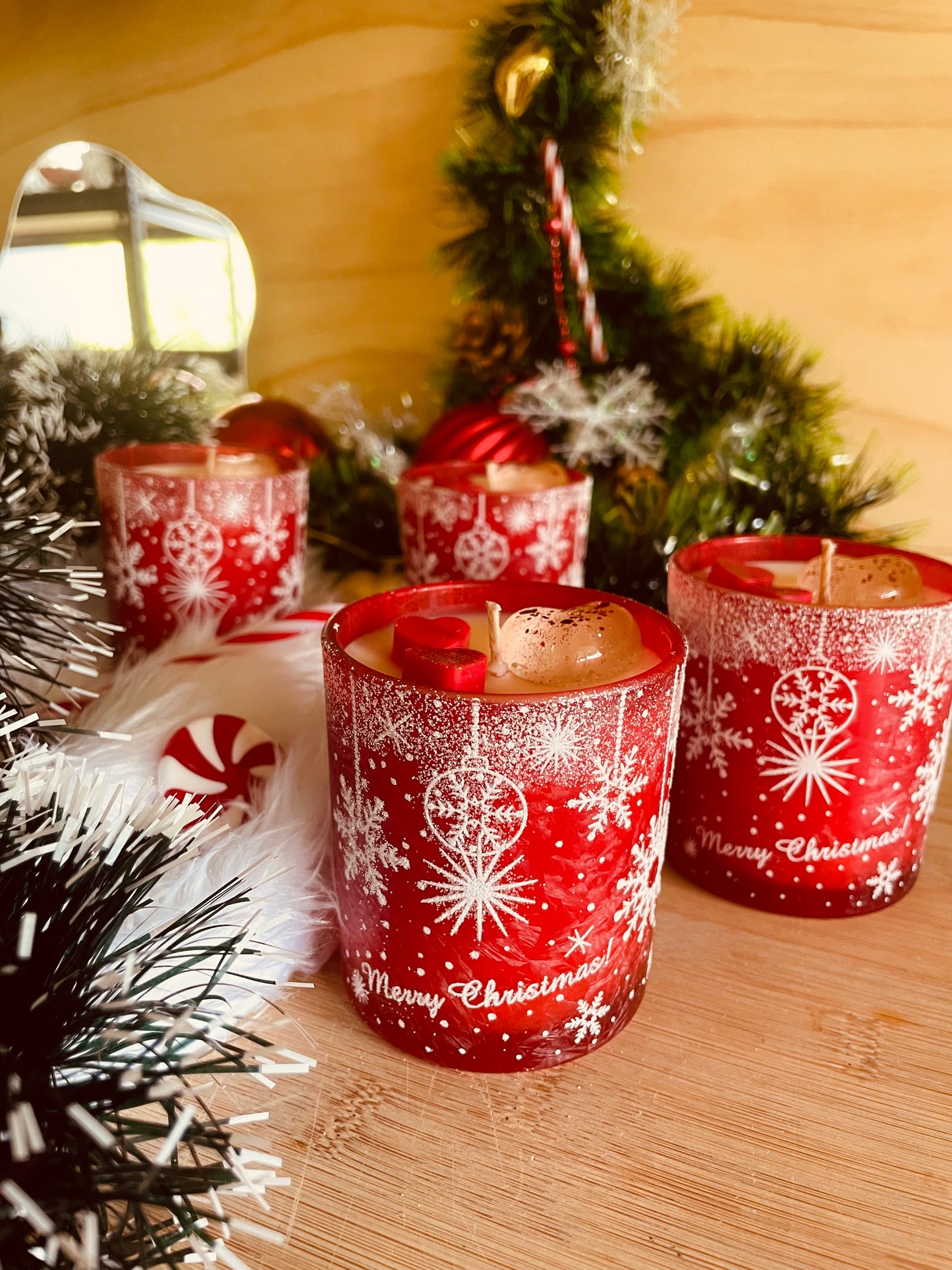 Christmas Snowflake Glass🎄❤️