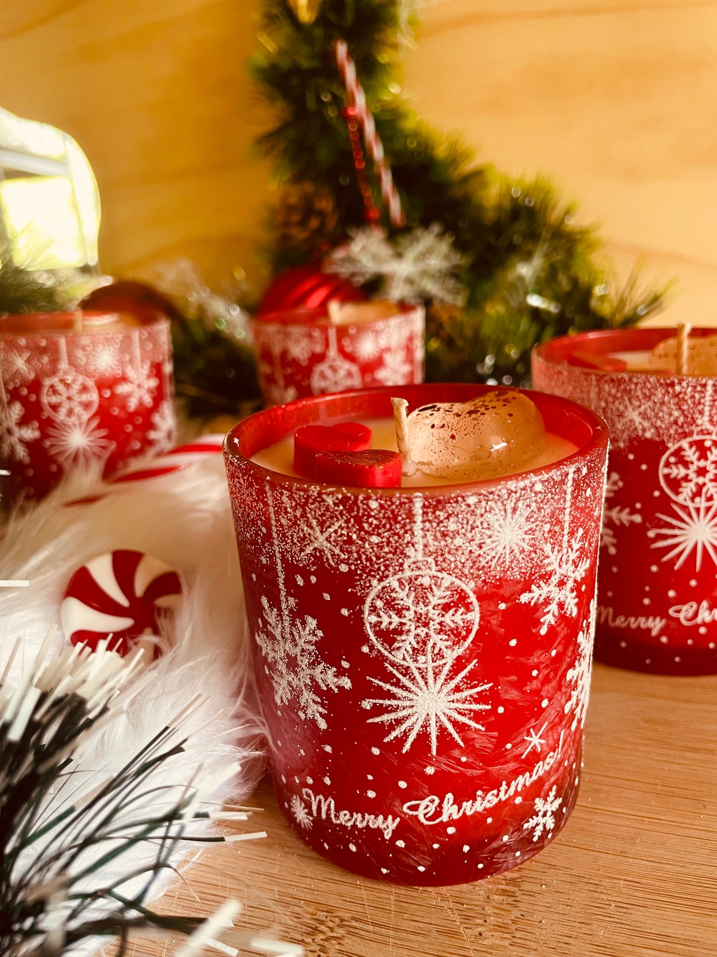 Christmas Snowflake Glass🎄❤️