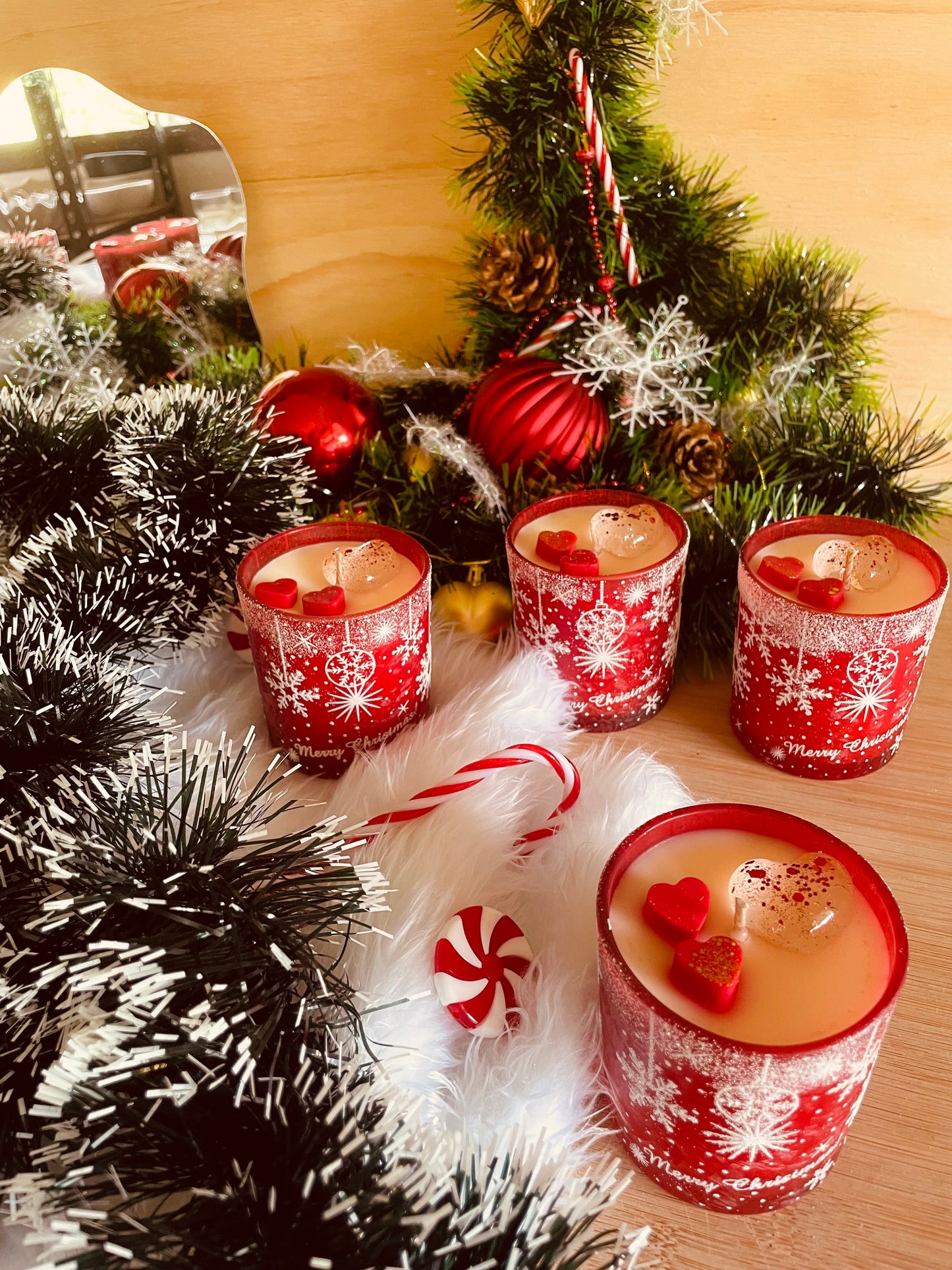 Christmas Snowflake Glass🎄❤️