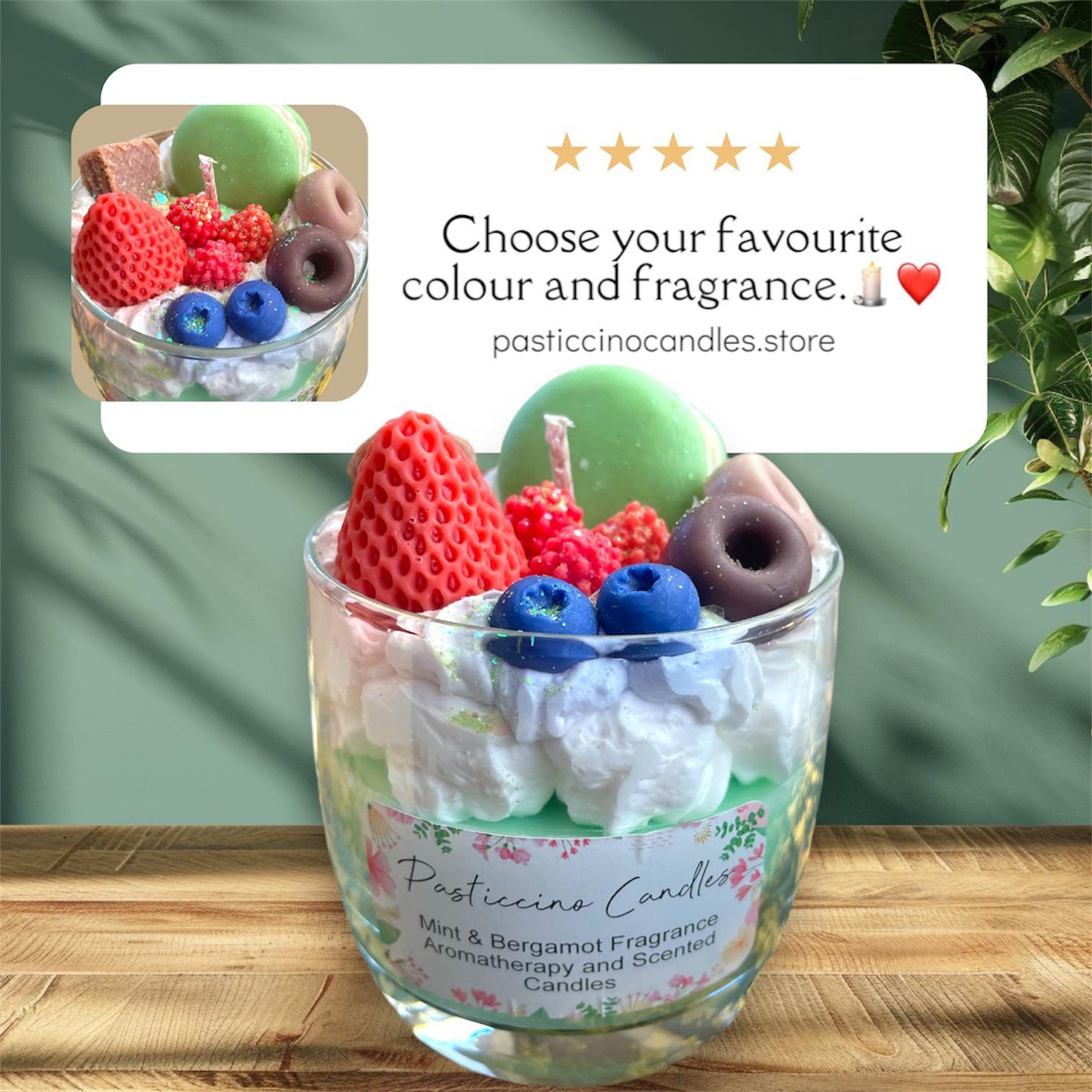 Strawberry Dessert Candles 🍰🕯️ | Pasticcino Scents