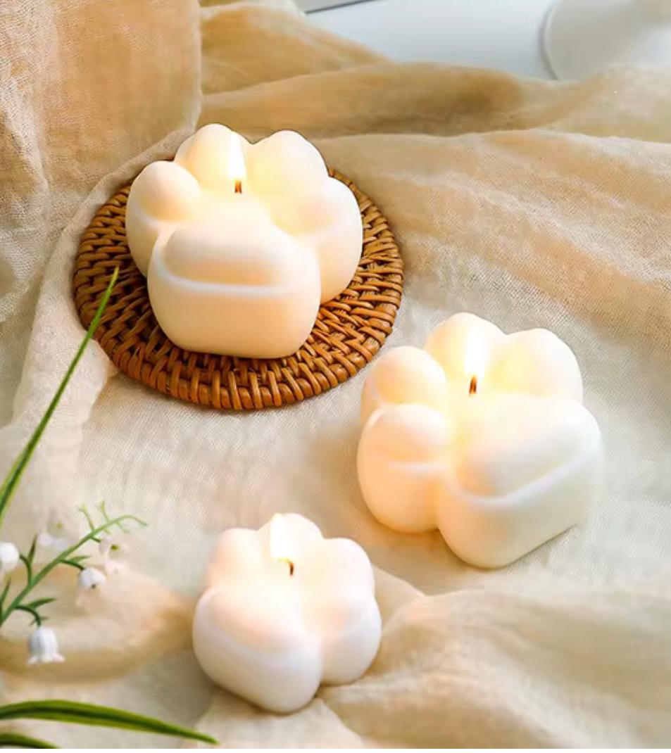 Paw pillar Candles πΎπ―οΈ by Pasticcino Candles