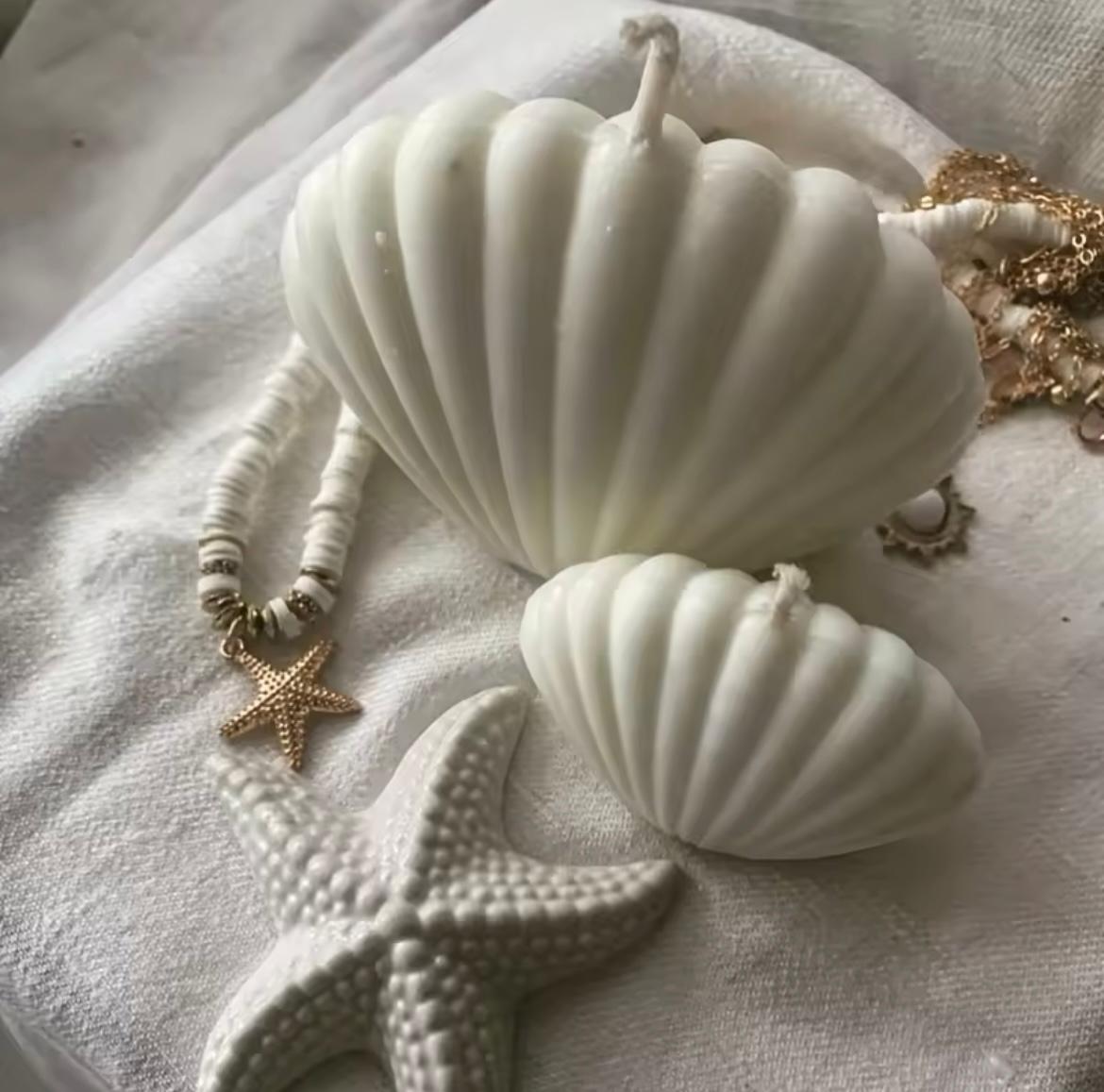 🌊Shell pillar Candles: Art & Fragrance Fusion