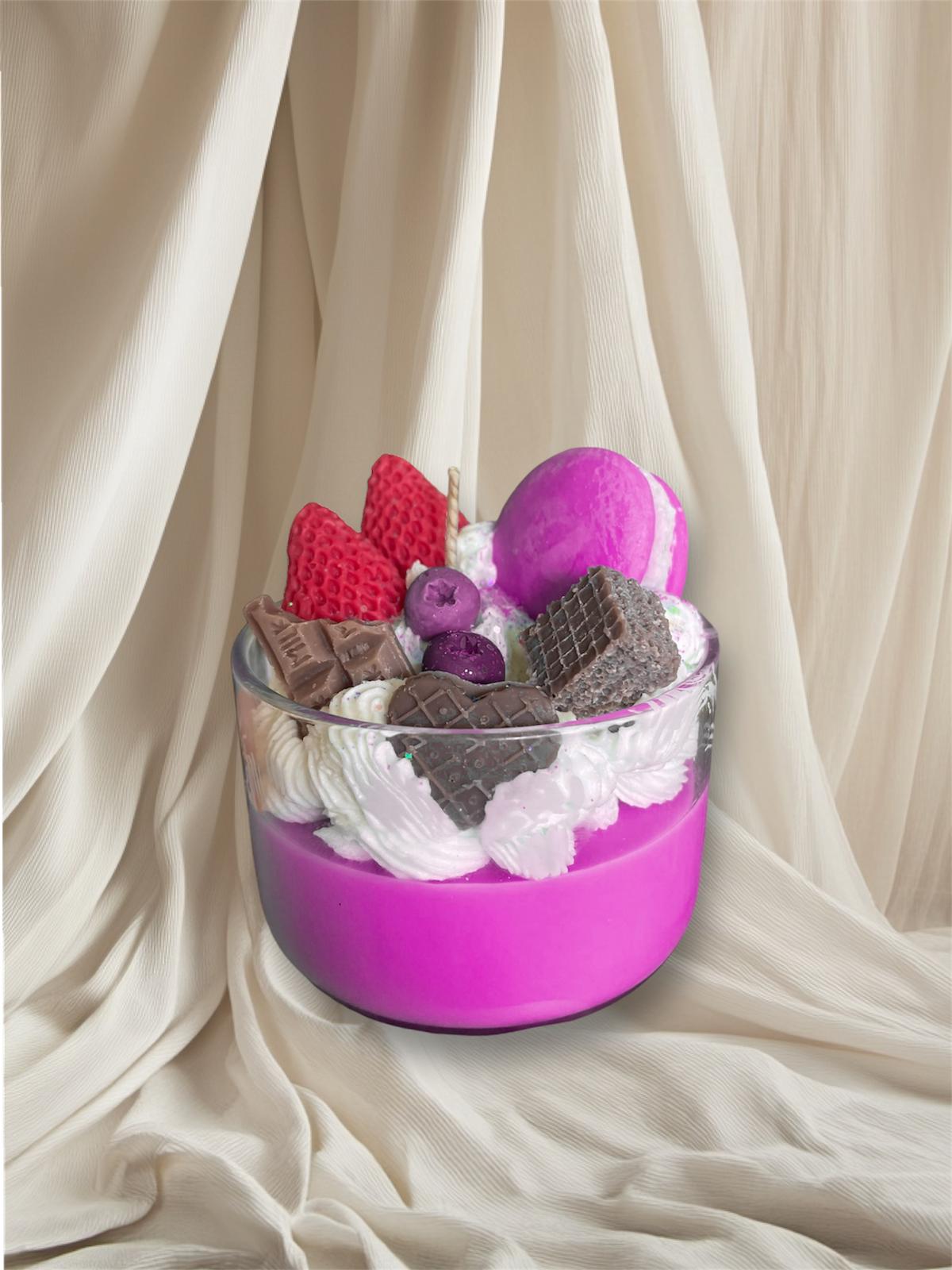 Magenta Dessert Candles 🍰🕯️ | Pasticcino Scents