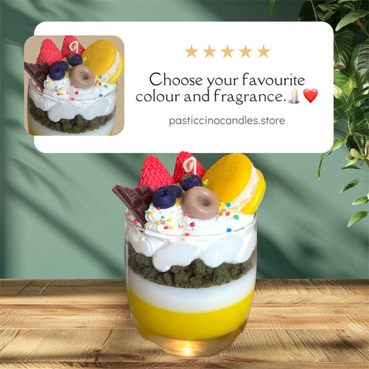 Yellow Dessert Candles 🍰🕯️ | Pasticcino Scents