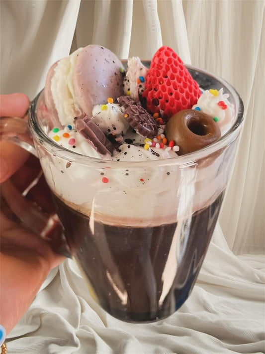 Chocolate Fudge Mug Dessert Candles 🕯️: Scented Art 🎨