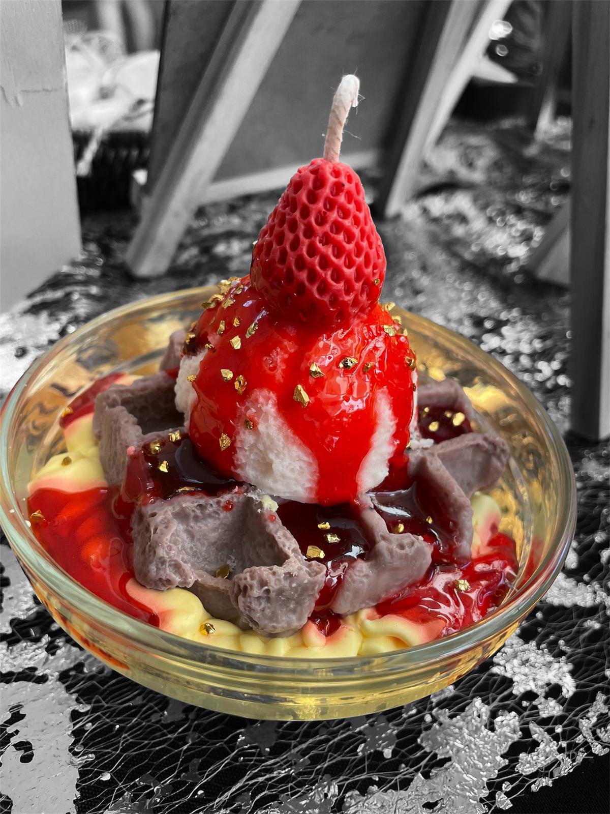 Waffle🧇and Ice cream🍦Candles by Pasticcino:Art & Fragrance