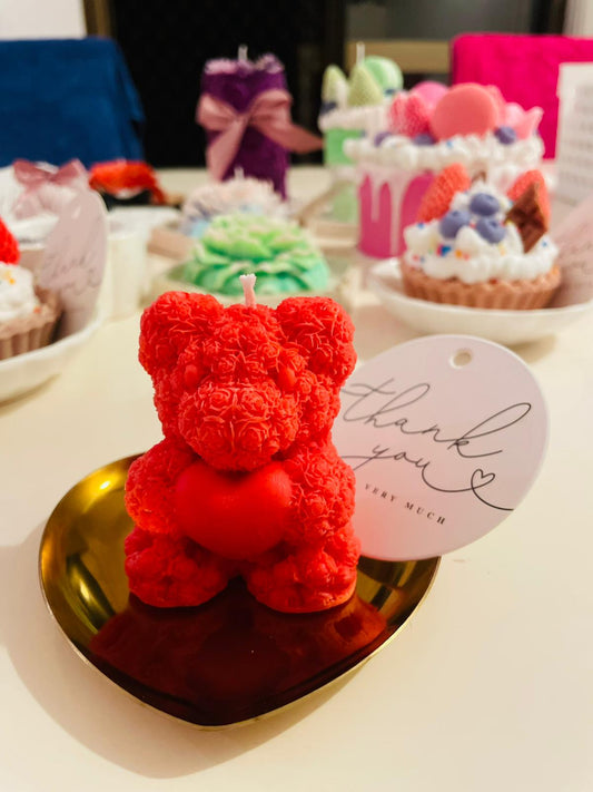 🐻 Teddy Bear Candle - Art & Fragrance Delight
